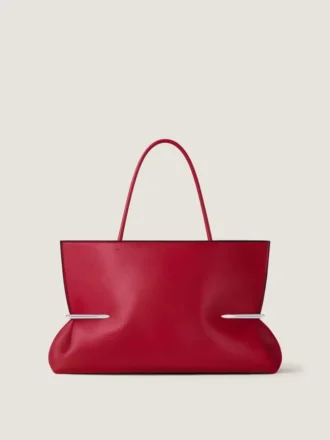 Sac cabas horizontal Pinch Squeezed en cuir nappa