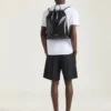 Sac à dos Antigona estampé en cuir verni grainé Sac à dos Antigona estampé en cuir verni grainé