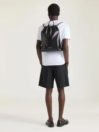 Sac à dos Antigona estampé en cuir verni grainé
