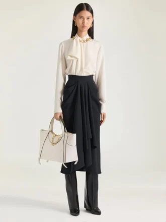 Sac Snatch moyen en cuir grainé