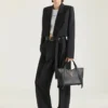 Sac Snatch moyen en cuir grainé Sac Snatch moyen en cuir grainé