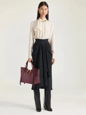 Sac Snatch moyen en cuir grainé