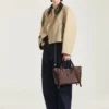 Sac Snatch moyen en cuir grainé Sac Snatch moyen en cuir grainé