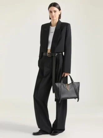 Sac Snatch moyen en cuir grainé