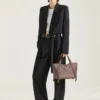 Sac Snatch moyen en cuir grainé Sac Snatch moyen en cuir grainé