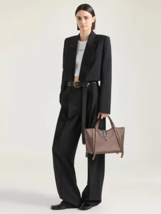 Sac Snatch moyen en cuir grainé