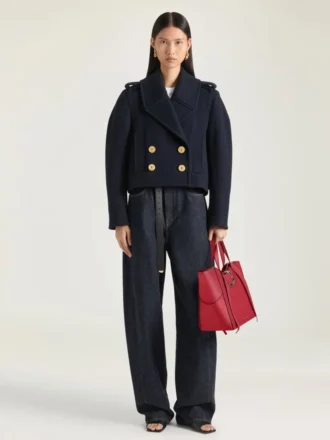 Sac Snatch moyen en cuir grainé