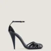 Sandales à talons Cage en cuir verni Sandales à talons Cage en cuir verni
