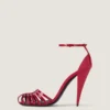 Sandales à talons Cage en cuir verni Sandales à talons Cage en cuir verni