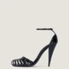 Sandales à talons Cage en cuir verni Sandales à talons Cage en cuir verni