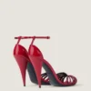 Sandales à talons Cage en cuir verni Sandales à talons Cage en cuir verni