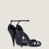 Sandales à talons Cage en cuir verni Sandales à talons Cage en cuir verni