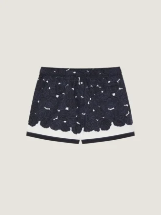 Short de bain à imprimé floral