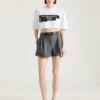 Short à double pli en laine Short à double pli en laine