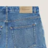 Short en denim bleu moyen Short en denim bleu moyen