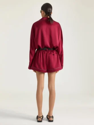 Short en soie