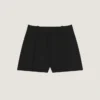 Short plissé en laine
