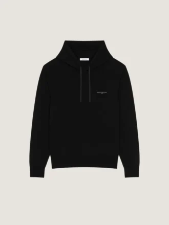 Sweat à capuche en laine et cachemire brodé « Givenchy Paris » Sweat à capuche en laine et cachemire brodé « Givenchy Paris »