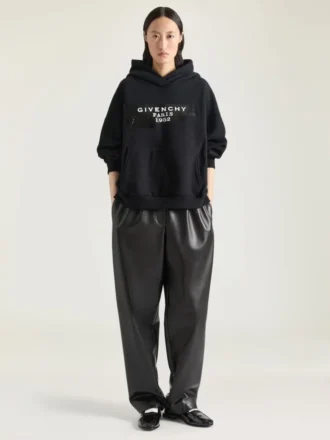 Sweat à capuche en molleton avec imprimé Givenchy Tape Sweat à capuche en molleton avec imprimé Givenchy Tape
