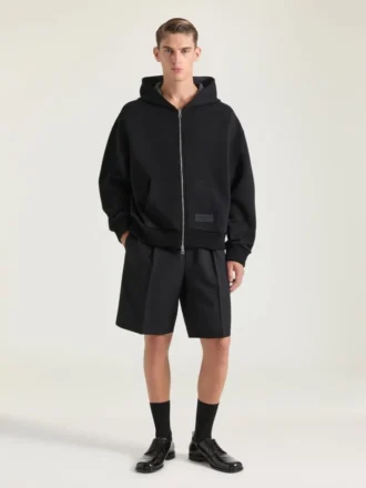 Sweat à capuche zippé Couture Seam en scuba