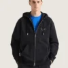 Sweat à capuche zippé en molleton avec imprimé Givenchy Sweat à capuche zippé en molleton avec imprimé Givenchy