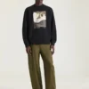 Sweat-shirt en molleton avec imprimé surréaliste Sweat-shirt en molleton avec imprimé surréaliste