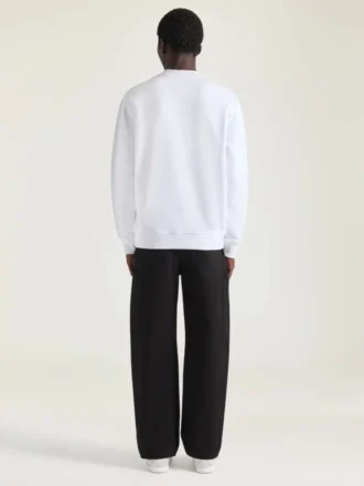 Sweat-shirt en molleton avec imprimé surréaliste