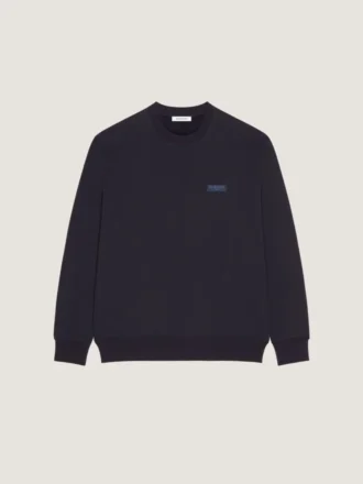 Sweat-shirt en molleton avec motif Givenchy Paris en gros-grain