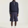 Sweat-shirt zippé en laine avec patch Givenchy Paris
