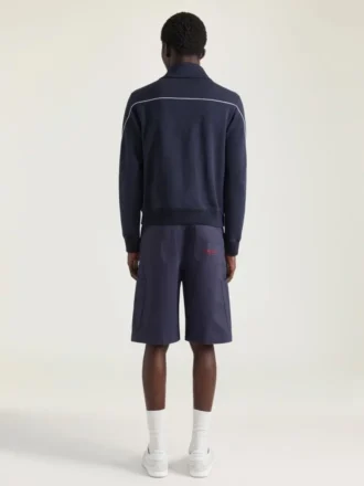 Sweat-shirt zippé en laine avec patch Givenchy Paris