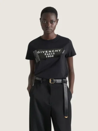 T-shirt en coton avec imprimé Givenchy Tape