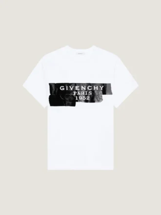T-shirt en coton avec imprimé Givenchy Tape
