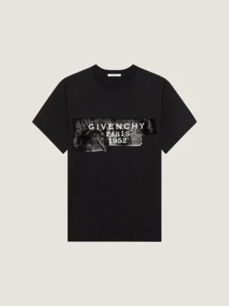 T-shirt en coton avec imprimé Givenchy Tape