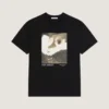 T-shirt en coton avec imprimé surréaliste