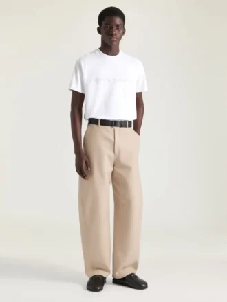 T-shirt en coton et soie avec jacquard Givenchy Paris