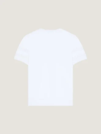 T-shirt en maille de coton avec jacquard Givenchy Paris