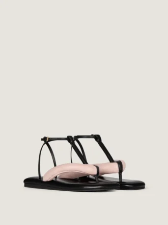 Tongs bicolores Boudoir en cuir nappa Tongs bicolores Boudoir en cuir nappa