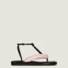 Tongs bicolores Boudoir en cuir nappa Tongs bicolores Boudoir en cuir nappa