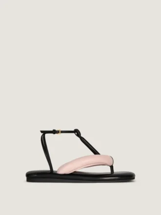 Tongs bicolores Boudoir en cuir nappa Tongs bicolores Boudoir en cuir nappa