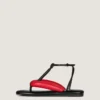 Tongs bicolores Boudoir en cuir nappa Tongs bicolores Boudoir en cuir nappa