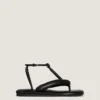 Tongs bicolores Boudoir en cuir nappa Tongs bicolores Boudoir en cuir nappa