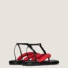 Tongs bicolores Boudoir en cuir nappa Tongs bicolores Boudoir en cuir nappa