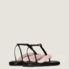 Tongs bicolores Boudoir en cuir nappa Tongs bicolores Boudoir en cuir nappa