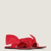 Tongs Boudoir en cuir nappa avec nœud Tongs Boudoir en cuir nappa avec nœud