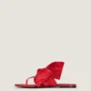 Tongs Boudoir en cuir nappa avec nœud Tongs Boudoir en cuir nappa avec nœud