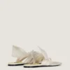 Tongs Boudoir en cuir nappa avec nœud