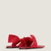 Tongs Boudoir en cuir nappa avec nœud Tongs Boudoir en cuir nappa avec nœud