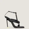 Tongs à talons bicolores Boudoir en cuir nappa Tongs à talons bicolores Boudoir en cuir nappa