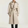 Trench-coat couture à coutures apparentes en coton Trench-coat couture à coutures apparentes en coton