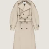 Trench-coat couture à coutures apparentes en coton Trench-coat couture à coutures apparentes en coton